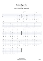 Cotton-Eye Joe sheet music for voice, piano or guitar (PDF)