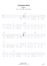 waltz mandolin tennessee tab chords tablature