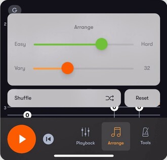 Tunefox level slider