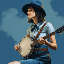 Banjo Bury Me Beneath the Willow Scruggs Style - Key of C